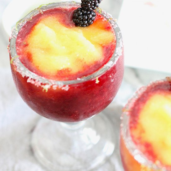 Blackberry Peach Frozen Margaritas