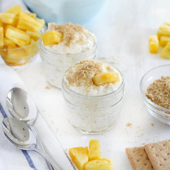 No Bake Pineapple Cheesecake Whip