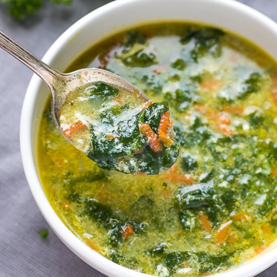 Spinach Egg Drop Soup