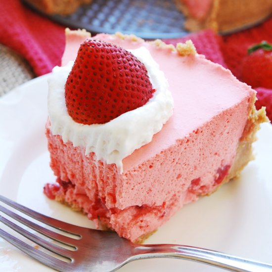 No Bake Strawberry Jello Pie (GF)