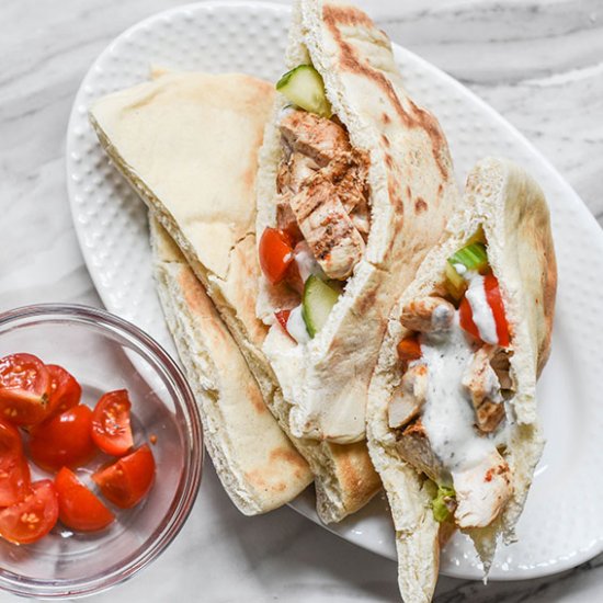 Grilled Chicken Pita Pockets