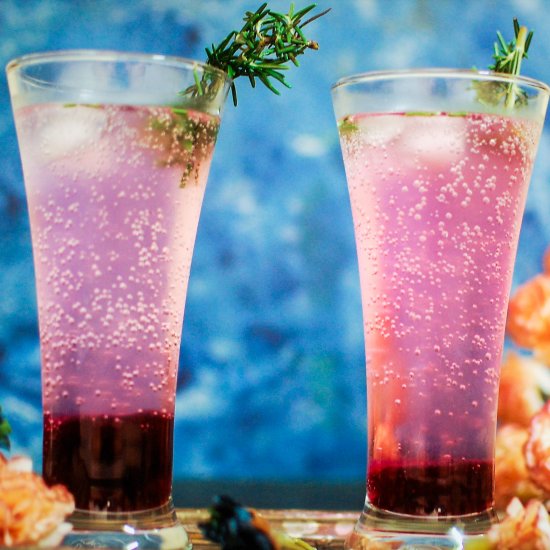 Blueberry Cooler with Rosemary