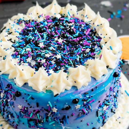 Easy Galaxy Cake