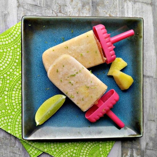 Pina Colada Popsicles