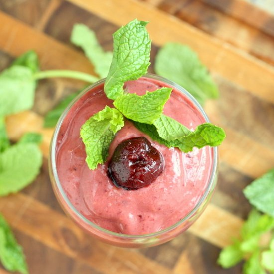 Cherry Mango Red Wine Smoothie