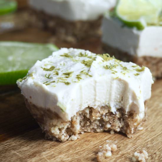 Vanilla Lime Cashew Cream Bars