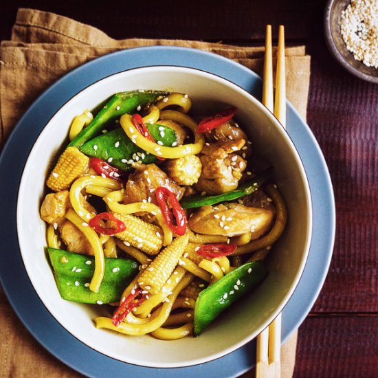 Easy noodle stir-fry