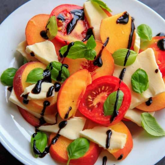 Peach Caprese Salad