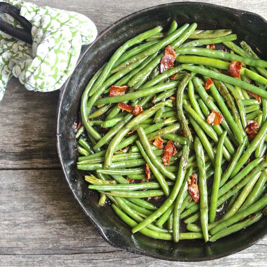 Caramelized Green Beans With Bacon