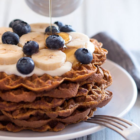 Sweet Potato Waffles Two Ways