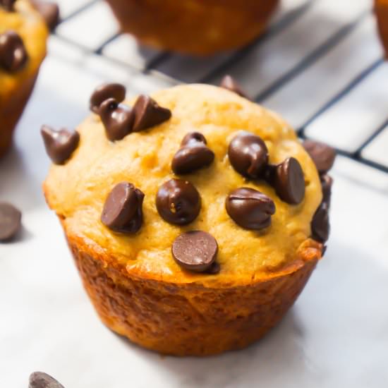 Peanut Butter Banana Muffins