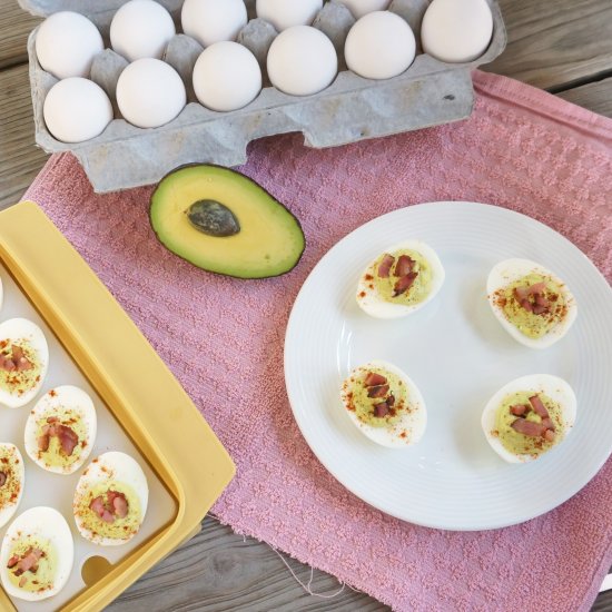 Avocado Deviled Eggs