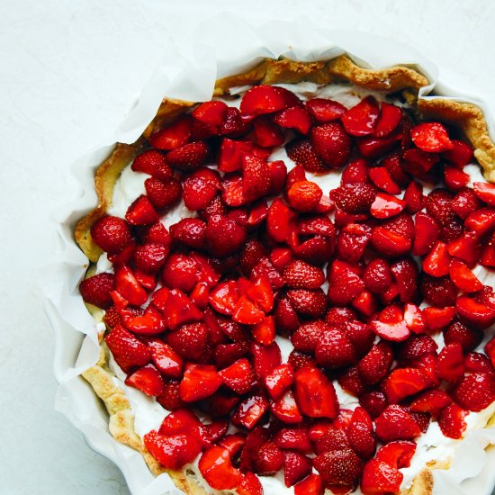 Strawberry & Mascarpone Cream Tart