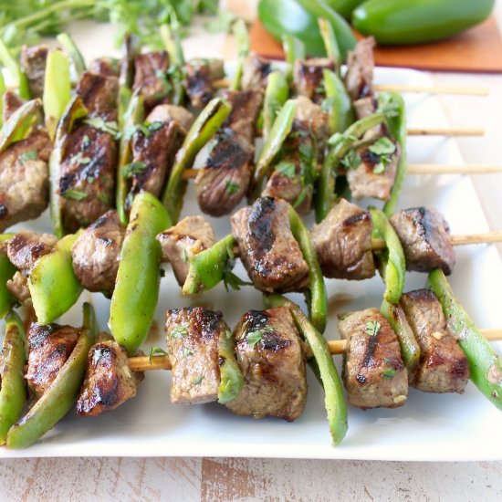 Jalapeno Steak Kabobs