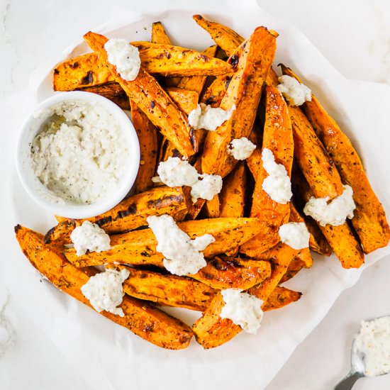 Baked Sweet Potatoes & Feta Cheese