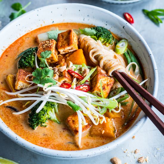 Crispy Tofu & Pumpkin Laksa