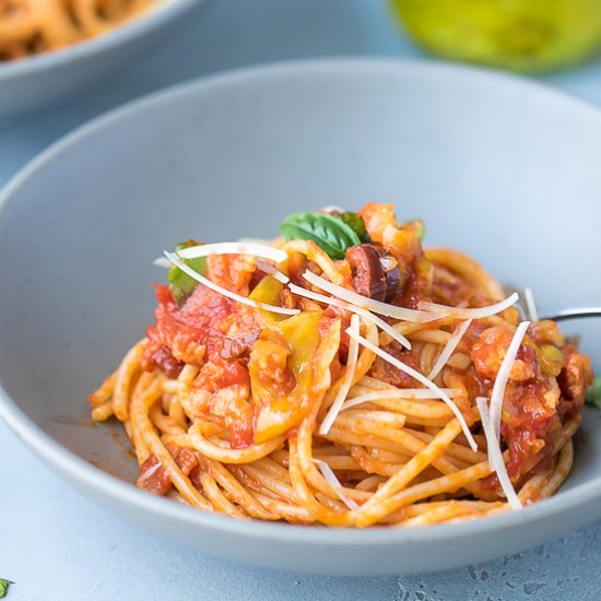 PASTA WITH PEPPERONCINI PEPPERS