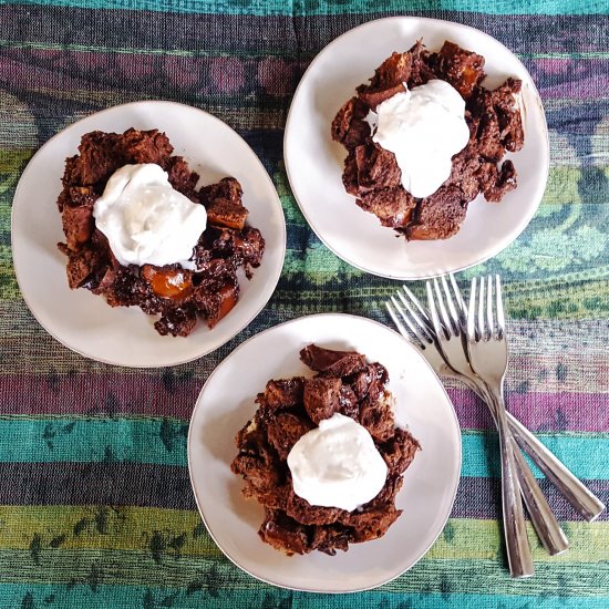 Mocha Rum Bread Pudding