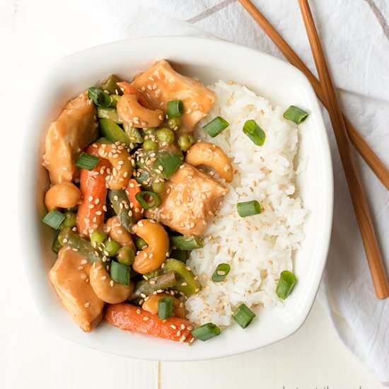 30 Minute Cashew Chicken