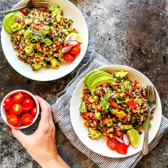 Southwest Lentil & Brown Rice Salad