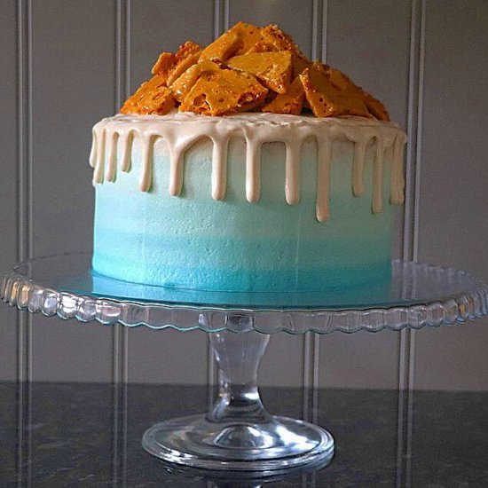 Earl Grey and Honey Ombre Drip Cake