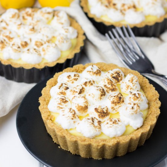 No Bake Lemon Curd Tartlets