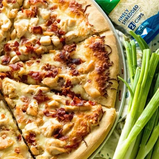 Chicken Bacon Ranch Pizza