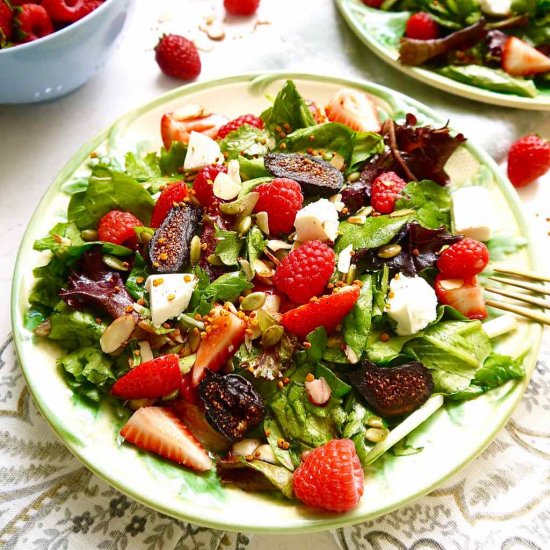 Berry And Fig Salad With Vanilla