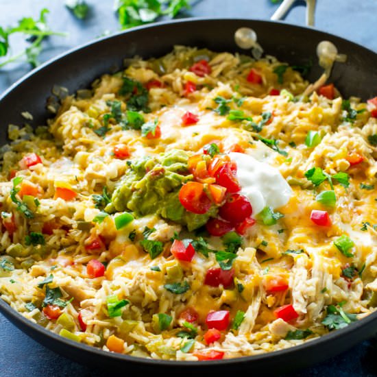 One-Pan Chicken Fajita Rice