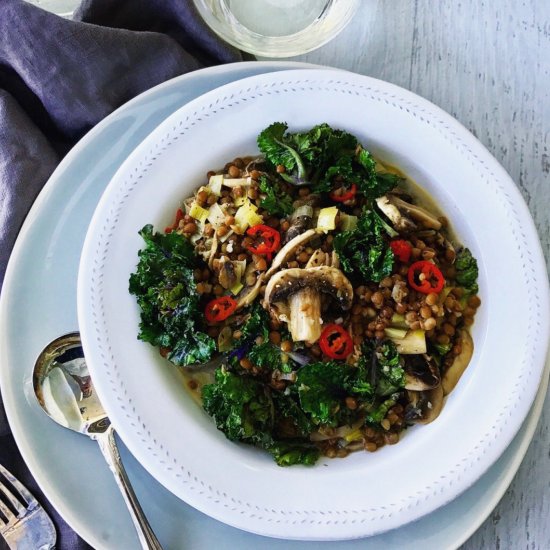 Creamy Braised Lentils