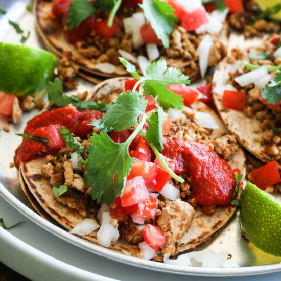 Tofu Chorizo Tacos