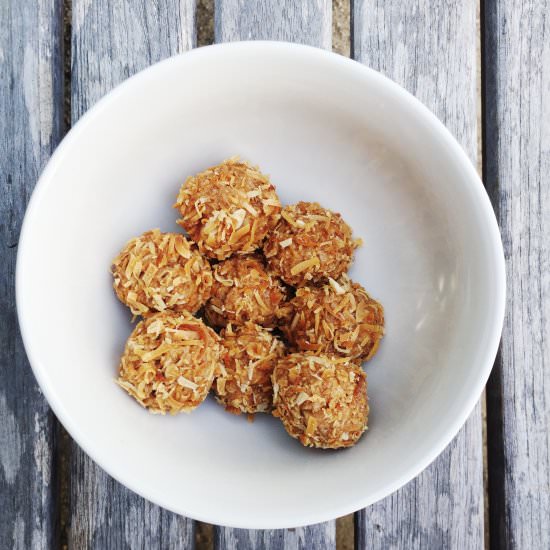 Cashew Butter-Coconut Bites