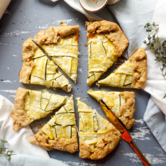 Summer Squash Lattice Galette