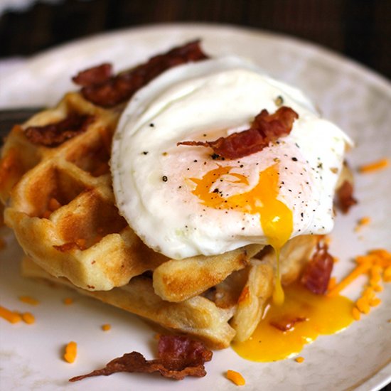 Bacon Cheddar Waffles