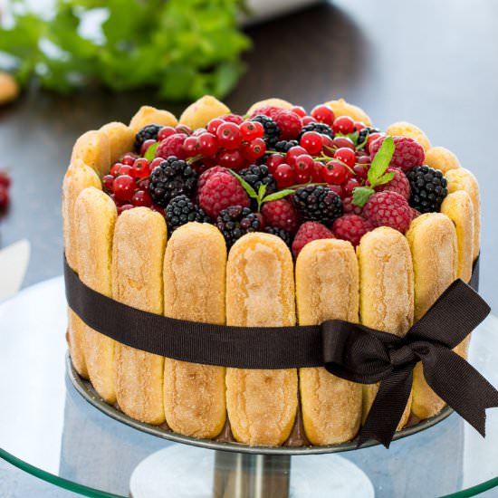 Berry Charlotte Cake