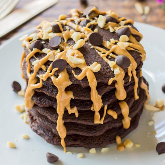 Healthy Chocolate Pancakes