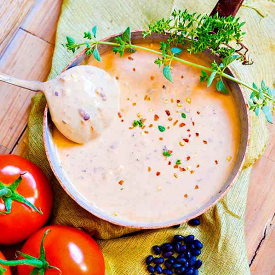 Creamy Creole Black Bean Soup