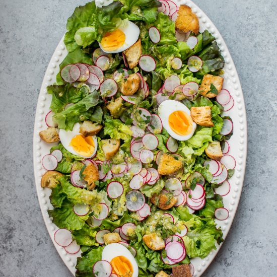 Lemon and Dill Tender Lettuce Salad