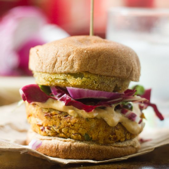 Cajun Red Bean Burgers