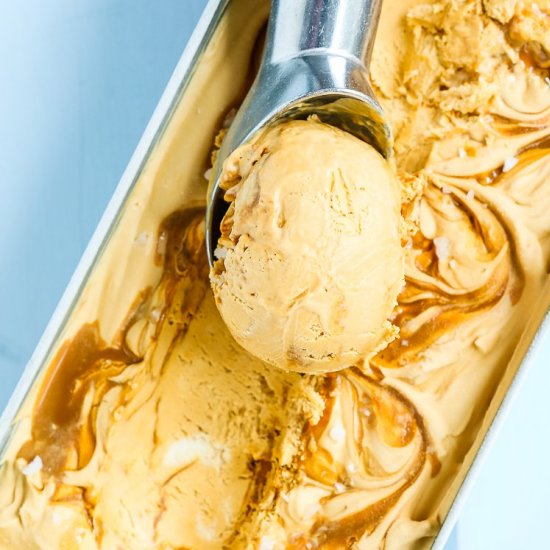 No-Churn Dulce de Leche Ice Cream