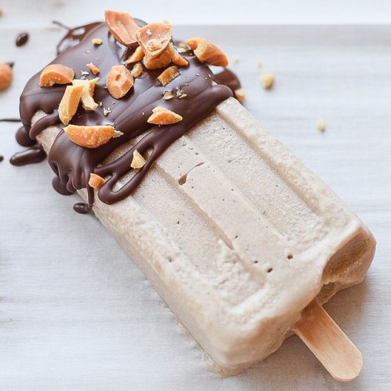 Chocolate Peanut Butter Popsicles