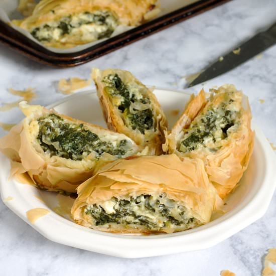 Spinach and Cheese Phyllo Pie