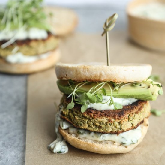 White Bean Zucchini Burgers