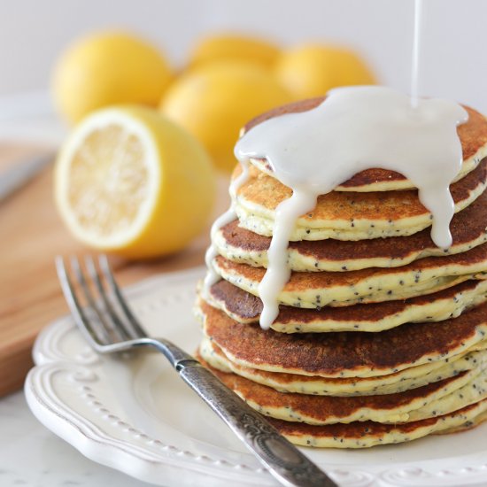 Lemon Poppy Seed Ricotta Pancakes