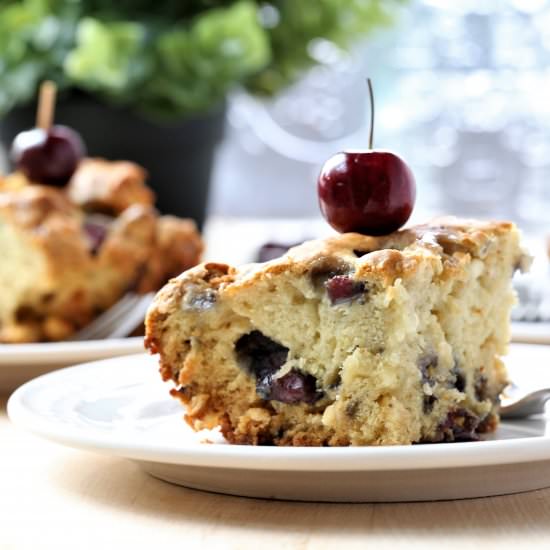 White Chocolate Cherry Cake