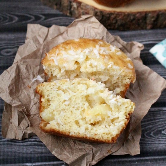 Pineapple Coconut Muffins