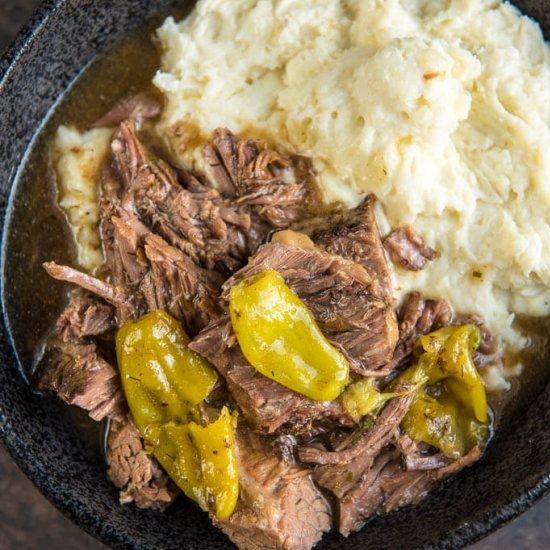 Slow Cooker Mississippi Pot Roast