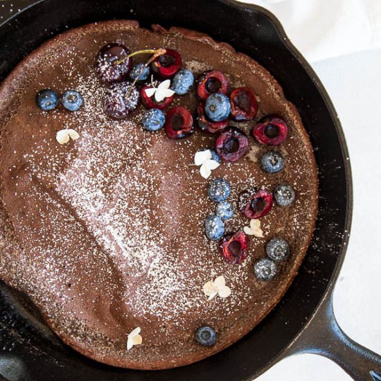 Chocolate Dutch Baby Pancake