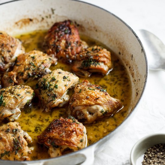 Chicken Baked with White Wine