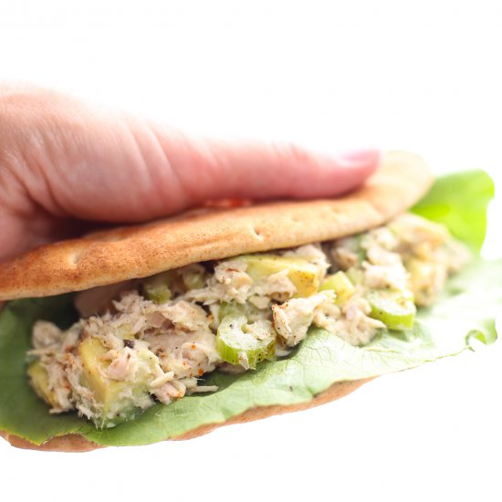 Tuna Salad and Avocado Pita Pockets